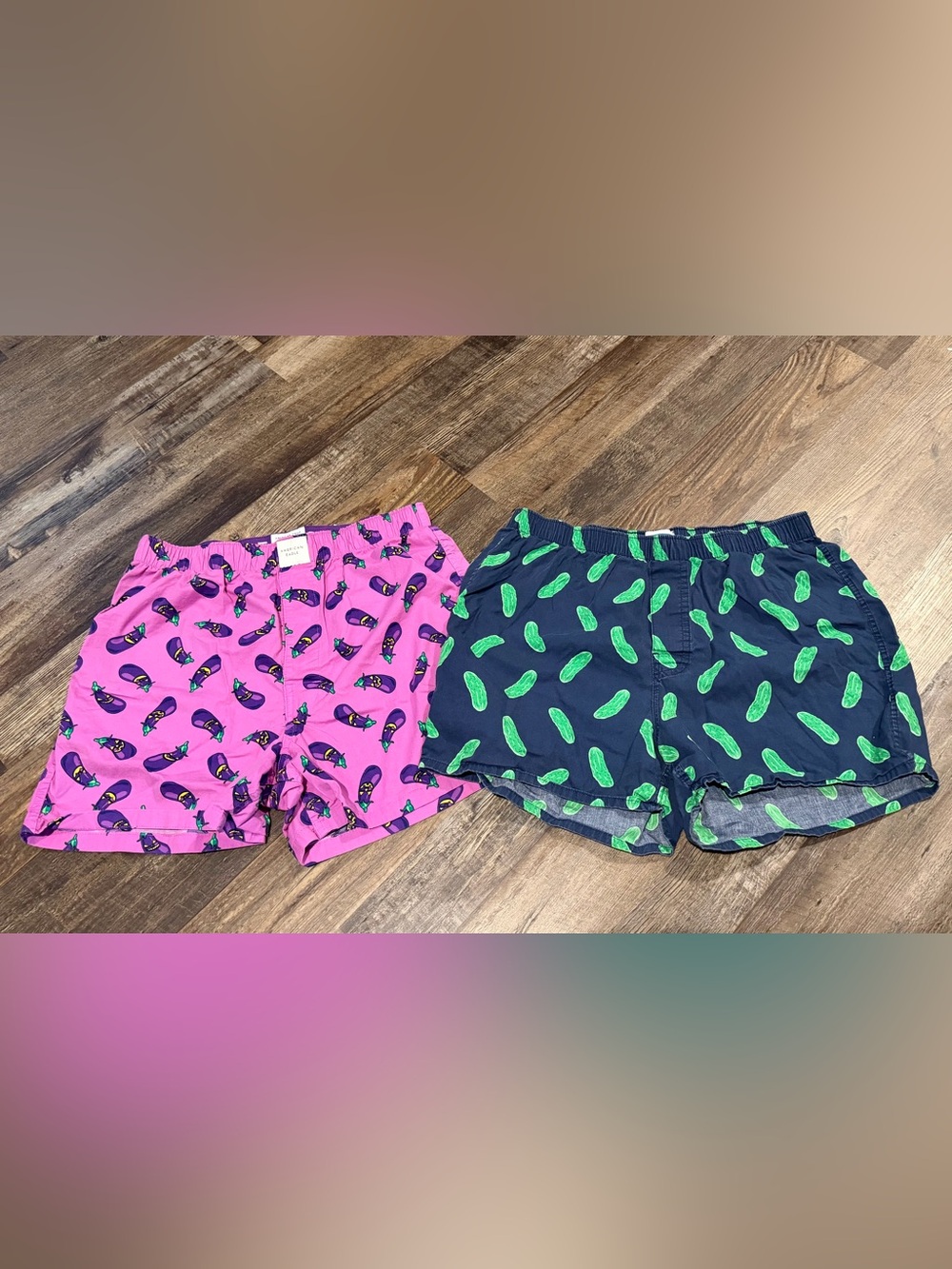 American Eagle Outfitters and Old Navy Novelty Print Sleep Shorts Set